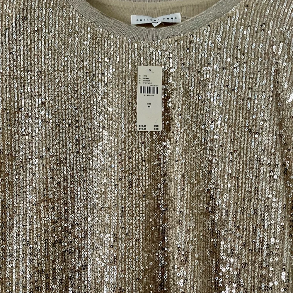 Anthropologie Endless Rose Sleeveless sequin sweater (M) - Picture 2 of 5